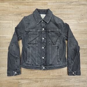 Zadig & Voltaire Kiomy Denim Jacket Voltaire Portrait Back Graphic Size M